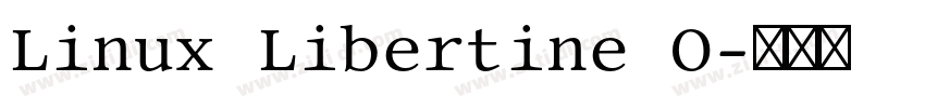 Linux Libertine O字体转换